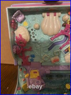 Vintage Polly Pocket 1995 Sparkling Mermaid Adventure COMPLETE + LIGHTS UP
