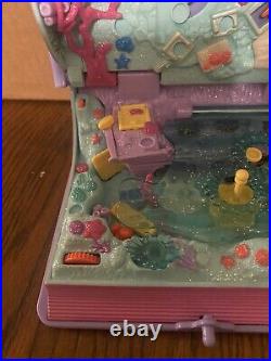 Vintage Polly Pocket 1995 Sparkling Mermaid Adventure COMPLETE + LIGHTS UP