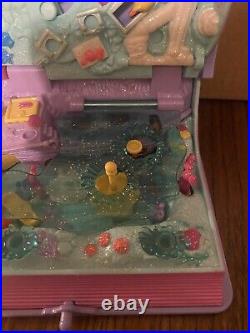 Vintage Polly Pocket 1995 Sparkling Mermaid Adventure COMPLETE + LIGHTS UP