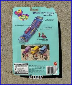 Vintage Polly Pocket 1996 Flower Cafe on the Go with Bracelete NIP Bluebird Toys