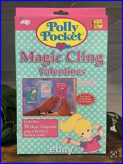 Vintage Polly Pocket 1996 Magic Cling Valentines, Complete Set, New Open Box