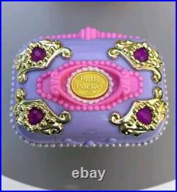 Vintage Polly Pocket 1997 Jewel Secrets Case Purple Gold Bluebird Mattel