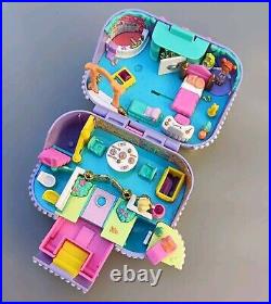 Vintage Polly Pocket 1997 Jewel Secrets Case Purple Gold Bluebird Mattel