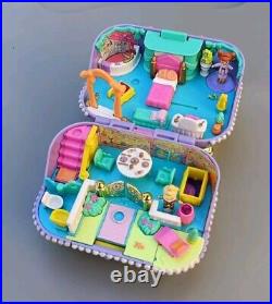 Vintage Polly Pocket 1997 Jewel Secrets Case Purple Gold Bluebird Mattel