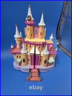 Vintage Polly Pocket 2 Cinderella Castles, 2 Clam Shells, 1 Stamp (NOT COMPLETE)