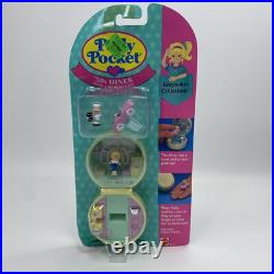 Vintage Polly Pocket 50's Diner Figure Playset Ring And Case 8743 Mattel 1993