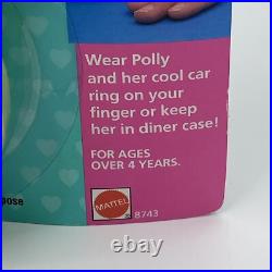 Vintage Polly Pocket 50's Diner Figure Playset Ring And Case 8743 Mattel 1993