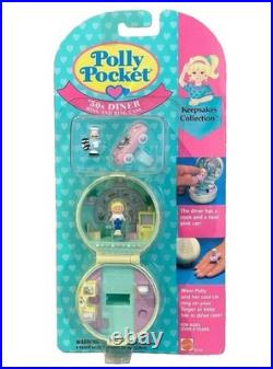 Vintage Polly Pocket 50s Diner Ring and Ring Case NEW NIP Bluebird 1991