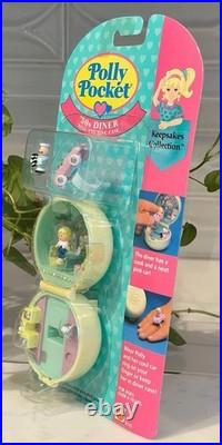 Vintage Polly Pocket 50s Diner Ring and Ring Case NEW NIP Bluebird 1991