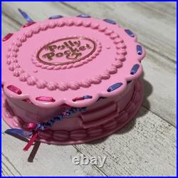 Vintage Polly Pocket 85% COMPLETE Birthday Surprise 1994 Blue Bird Pink Cake