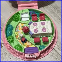 Vintage Polly Pocket 85% COMPLETE Birthday Surprise 1994 Blue Bird Pink Cake
