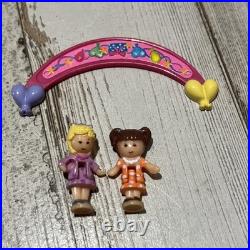 Vintage Polly Pocket 85% COMPLETE Birthday Surprise 1994 Blue Bird Pink Cake