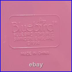 Vintage Polly Pocket 85% COMPLETE Birthday Surprise 1994 Blue Bird Pink Cake