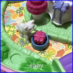 Vintage Polly Pocket 85% COMPLETE Birthday Surprise 1994 Blue Bird Pink Cake