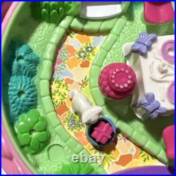 Vintage Polly Pocket 85% COMPLETE Birthday Surprise 1994 Blue Bird Pink Cake