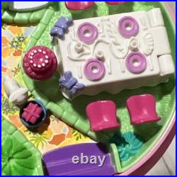 Vintage Polly Pocket 85% COMPLETE Birthday Surprise 1994 Blue Bird Pink Cake