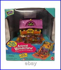 Vintage Polly Pocket Animal Wonderland Light-Up Horse House Playset 1995 NIB