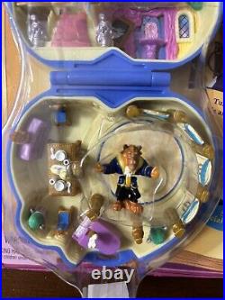Vintage Polly Pocket BEAUTY & The BEAST Compact Playset NEW NIB Disney