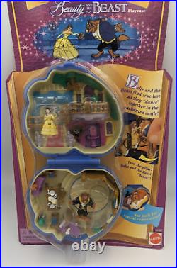 Vintage Polly Pocket BEAUTY & The BEAST Compact Playset NEW NIB Disney