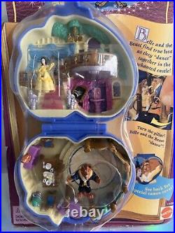 Vintage Polly Pocket BEAUTY & The BEAST Compact Playset NEW NIB MOC Disney