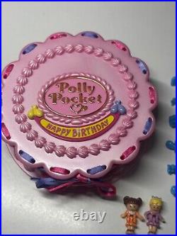Vintage Polly Pocket BIRTHDAY SURPRISE cake (100% Complete) + 1 extra piece