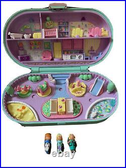 Vintage Polly Pocket Babysitting Stamper 1992 Playground Blue Bird EUC