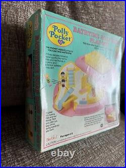 Vintage Polly Pocket Bathtime Soap Dish Yellow Playset 100% Complete Boxed VGC