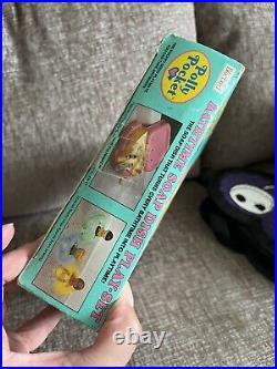 Vintage Polly Pocket Bathtime Soap Dish Yellow Playset 100% Complete Boxed VGC