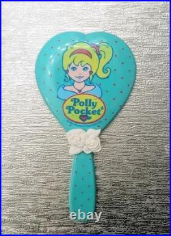 Vintage Polly Pocket Beauty Hand Mirror Very Rare & Hard To Find 1995 Bluebird