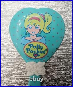 Vintage Polly Pocket Beauty Hand Mirror Very Rare & Hard To Find 1995 Bluebird