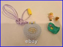 Vintage Polly Pocket BlueBird 1993 Fuzzy Kitten Locket Necklace COMPLETE