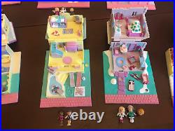 Vintage Polly Pocket BlueBird Pollyville Superset Light-up With 29 Figures ++