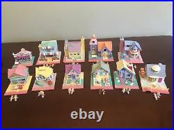 Vintage Polly Pocket BlueBird Pollyville Superset Light-up With 29 Figures ++