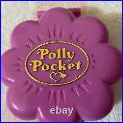 Vintage Polly Pocket Bluebird 1990 Garden Surprise Compact & Dolls Complete Set