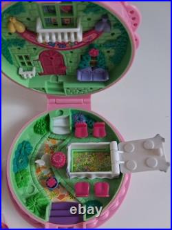 Vintage Polly Pocket Bluebird 1994 Birthday Surprise Compact Set 100% Complete