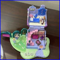 Vintage Polly Pocket Bluebird 1995 Disney Cinderella Stepmother's House 3 Dolls