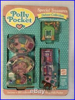 Vintage Polly Pocket Bluebird 1995 Special Treasures Deluxe Collection 3-in-1