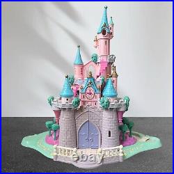 Vintage Polly Pocket Bluebird Cinderella Enchanted Castle 8 Figs & Horses