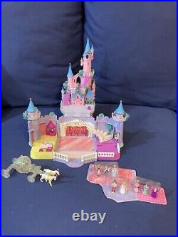 Vintage Polly Pocket Bluebird Cinderella Enchanted Castle Complete Works