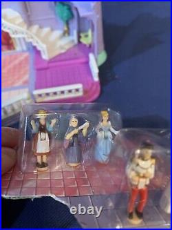 Vintage Polly Pocket Bluebird Cinderella Enchanted Castle Complete Works