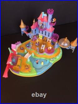 Vintage Polly Pocket Bluebird Disney Beauty & The Beast Castle Set With Figures