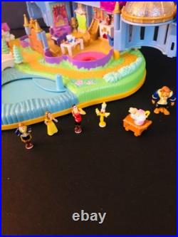 Vintage Polly Pocket Bluebird Disney Beauty & The Beast Castle Set With Figures