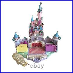 Vintage Polly Pocket Bluebird Disney Cinderella's Enchanted Castle With6 FigHorse