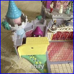 Vintage Polly Pocket Bluebird Disney Cinderella's Enchanted Castle With6 FigHorse