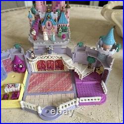 Vintage Polly Pocket Bluebird Disney Cinderella's Enchanted Castle With6 FigHorse