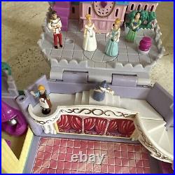 Vintage Polly Pocket Bluebird Disney Cinderella's Enchanted Castle With6 FigHorse