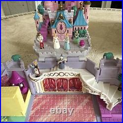 Vintage Polly Pocket Bluebird Disney Cinderella's Enchanted Castle With6 FigHorse