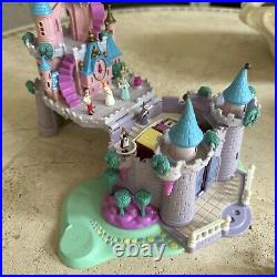 Vintage Polly Pocket Bluebird Disney Cinderella's Enchanted Castle With6 FigHorse