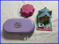Vintage Polly Pocket Bluebird Lot Houses Beauty Case Figures Disney Compacts 90s