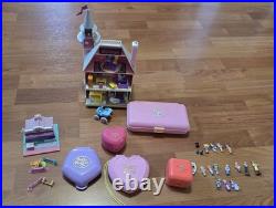 Vintage Polly Pocket Bluebird Mixed Lot Castle Playsets Figures Pretty Pixies